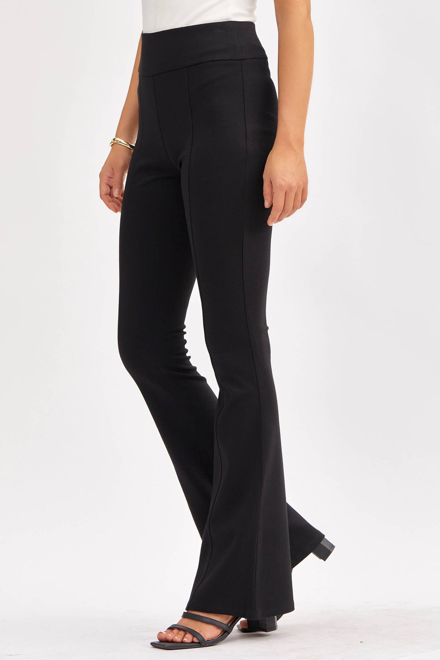 Dear Scarlett - Magic High Waisted Kick Flare Pants: VIOLET / S