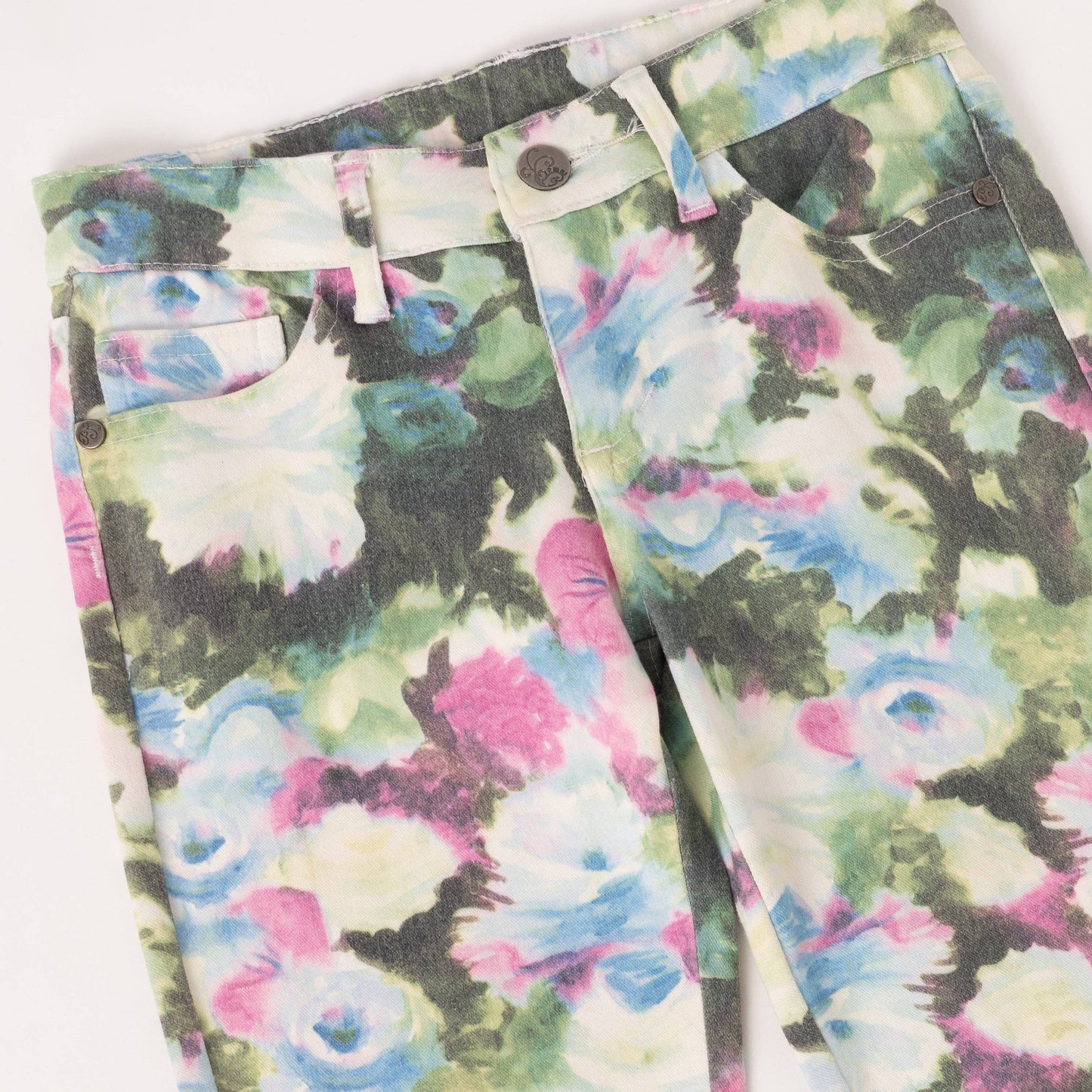 Kidpik - Brushed Floral Super Soft Skinny: Aquarelle / 12