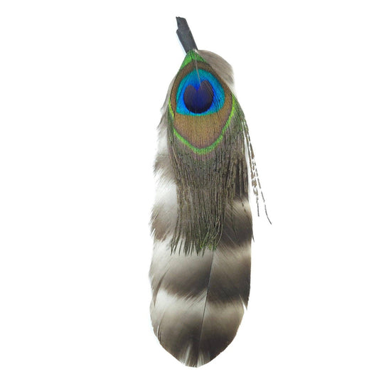 Greater Goods Imports- HT0083 GH1220 FEATHER: DARK BROWN