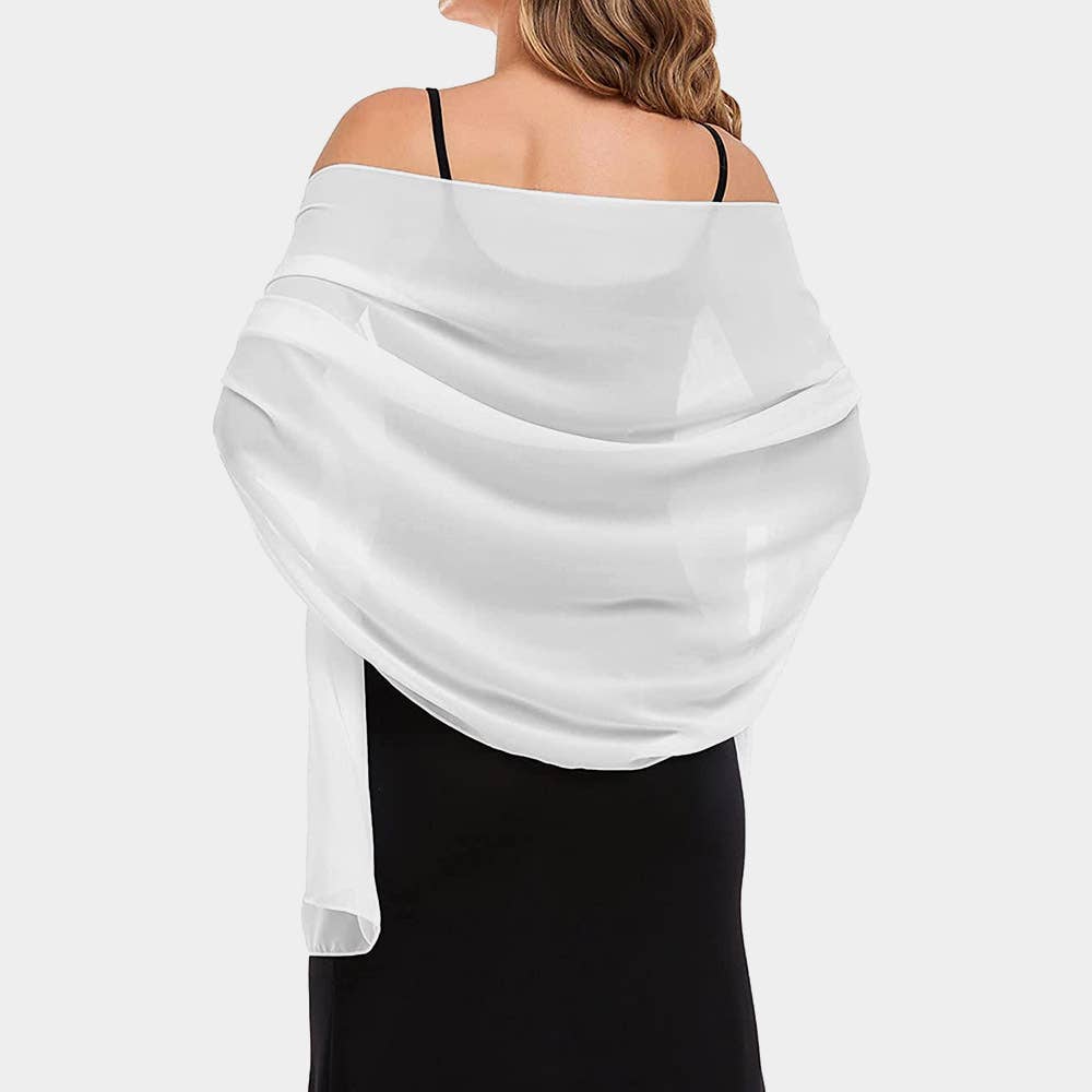 Sensibling Corp. - Lightweight Chiffon Shawl Scarf Wrap: Burgundy