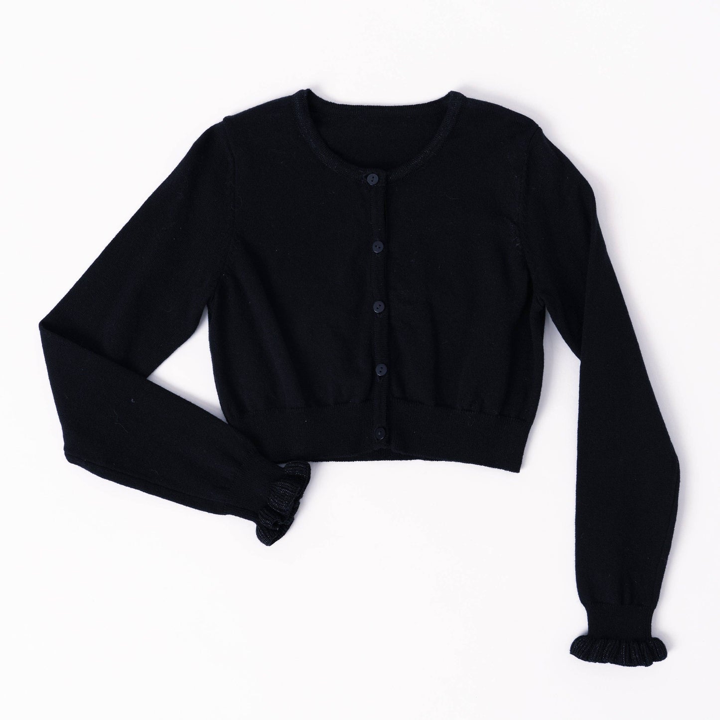 Kidpik - Ruffle Bolero Sweater: Kidpik Cream / S (7/8)