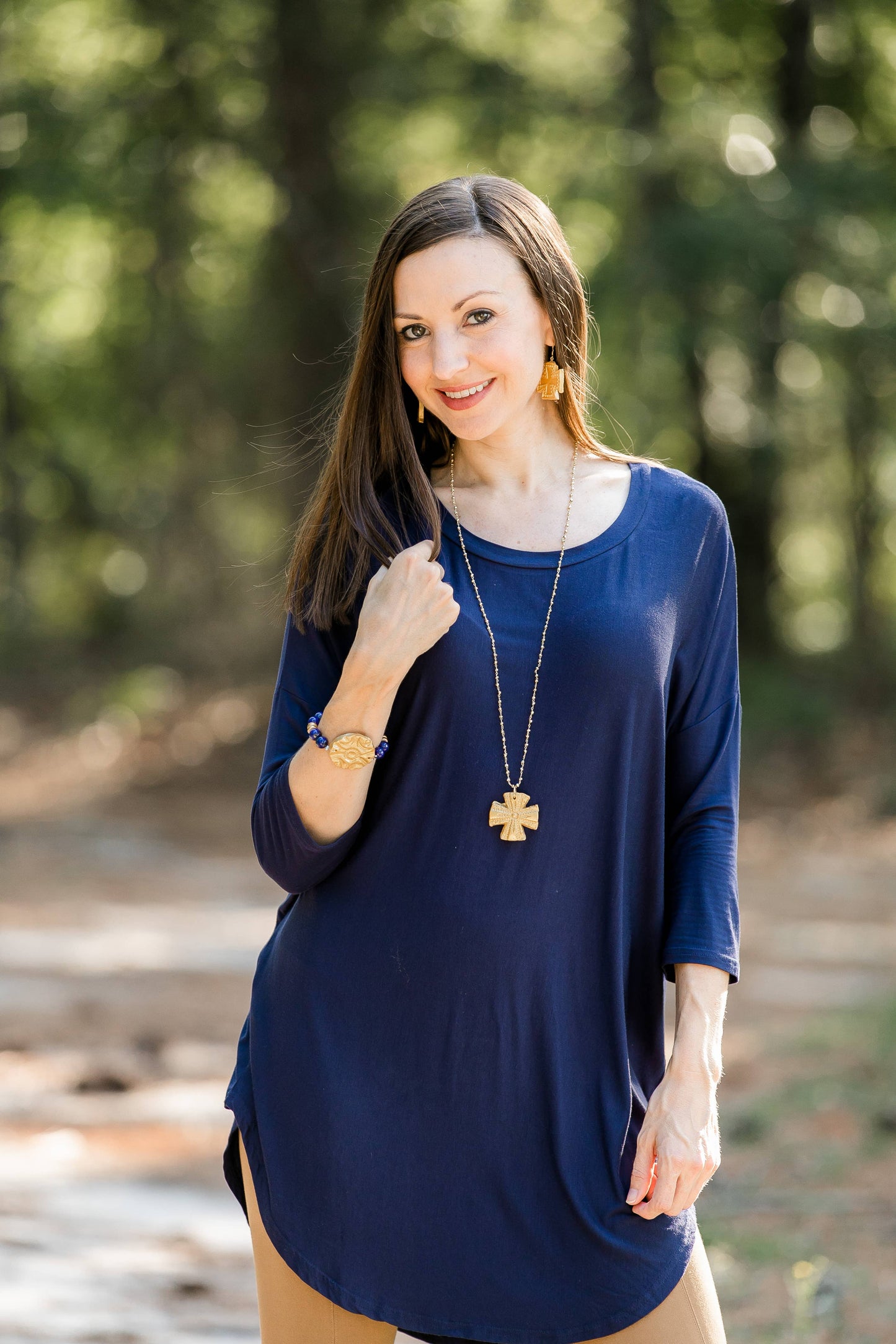 Hidden Truth Jewelry - Elizabeth Cross Dangles Earrings