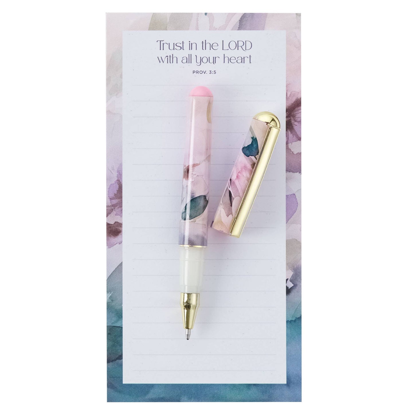 Christian Art Gifts - Magnetic Notepad w/pen Trust in the Lord Prov. 3:5