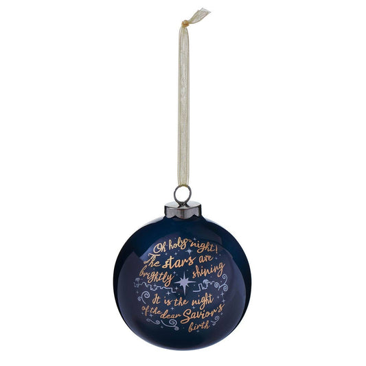 Christian Art Gifts - Ornament Round Oh Holy Night