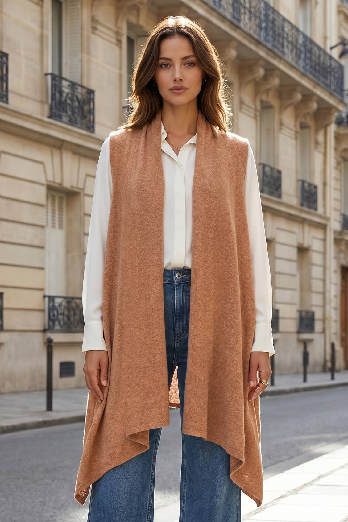 Dear Scarlett - Sleeveless Knit Vest: SOFT GREY / S