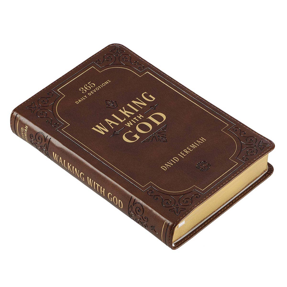 Christian Art Gifts - Devotional Walking with God Faux Leather