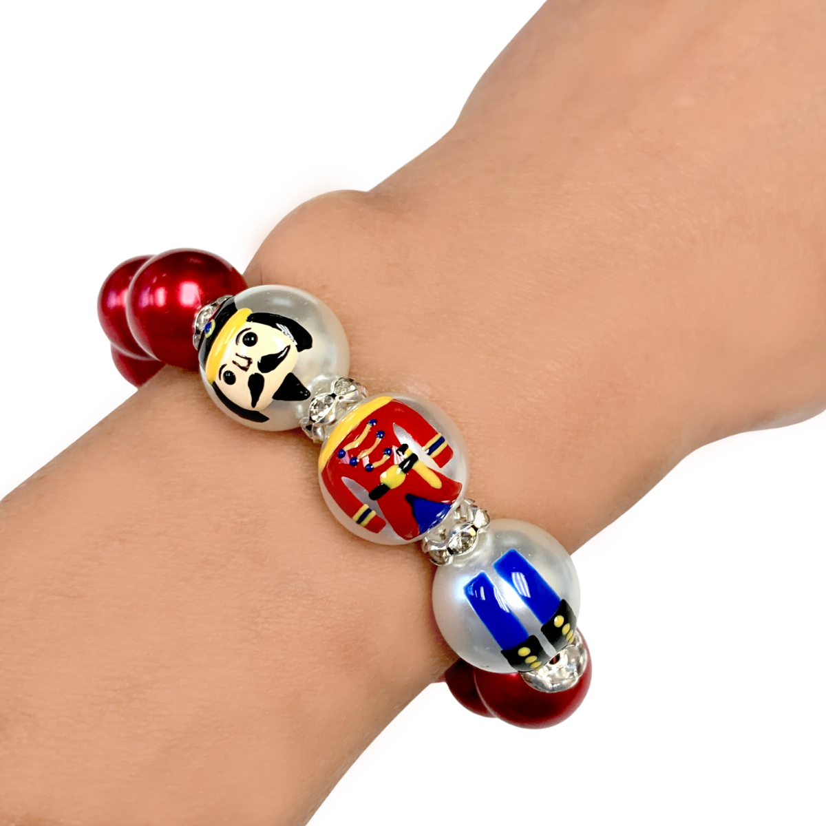 Fiona Accessories - Christmas Beaded Stretch Bracelet Holiday Gifts: Christmas Truck with Tree
