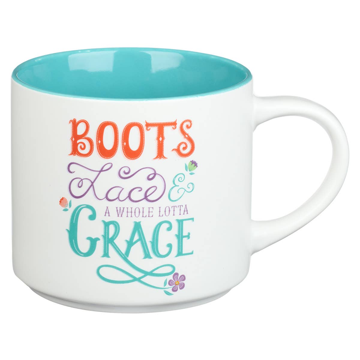 Christian Art Gifts - Mug Ceramic Boots Lace Grace