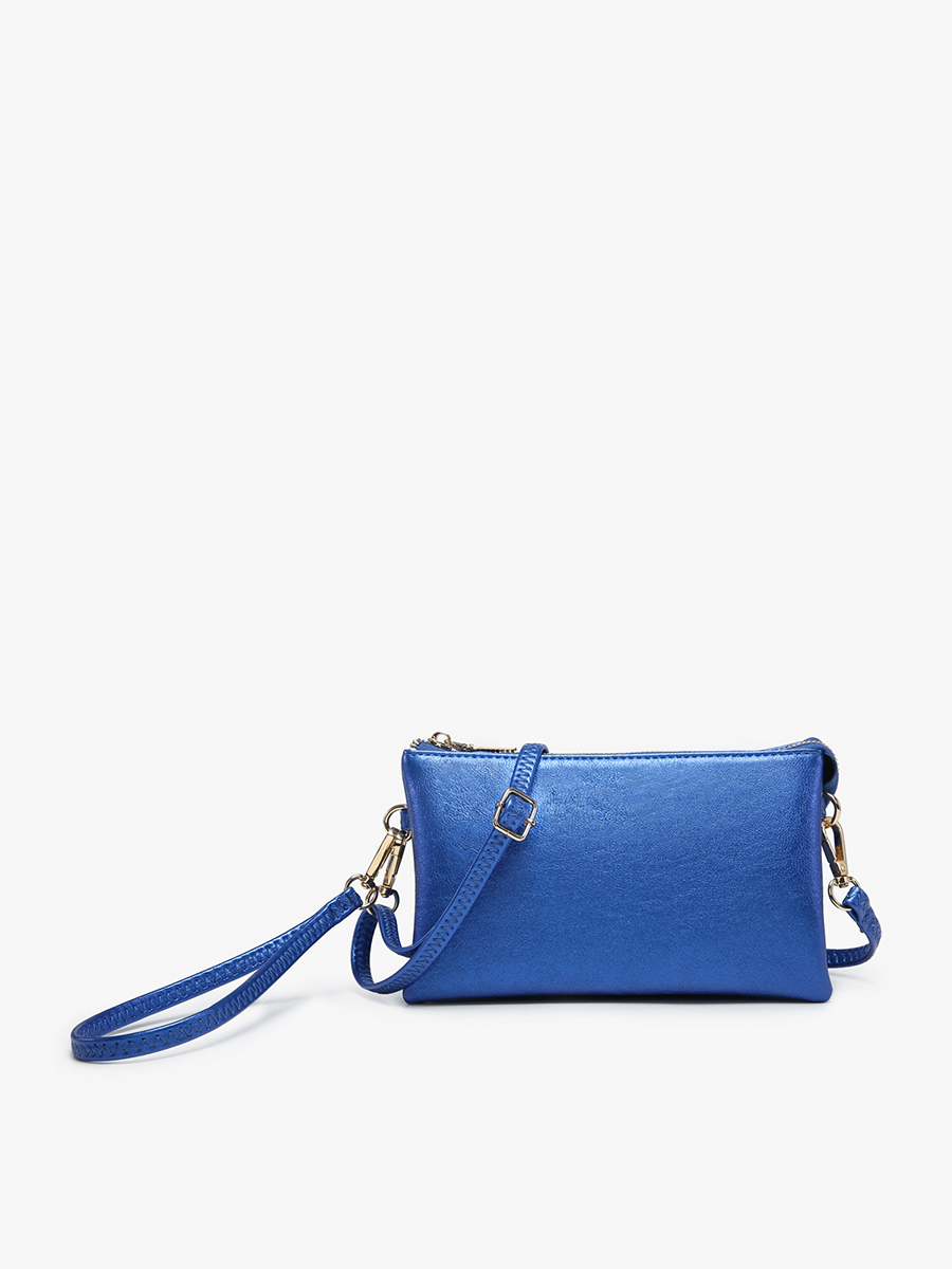 Jen & Co. - M013 Riley Monogrammable 3 Compartment Crossbody/Wristlet: Valentine