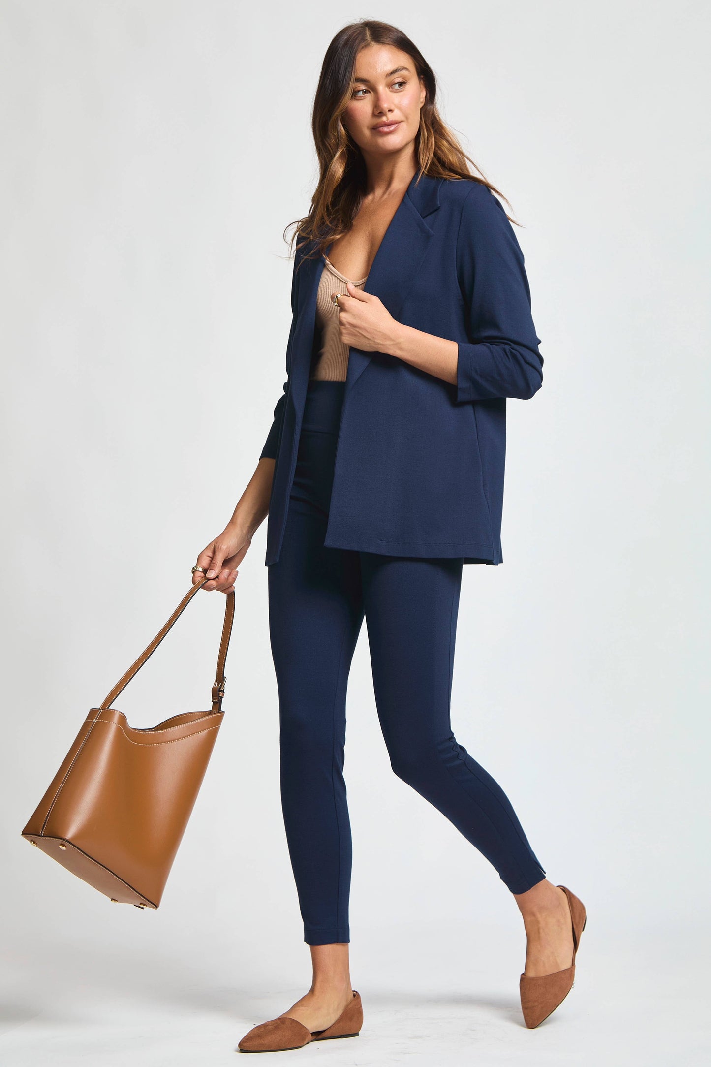 Dear Scarlett -  Magic 3/4 Sleeve Blazer: Black