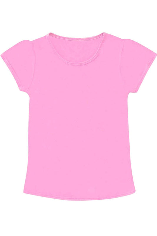 Cutie Patootie Clothing - Girl's Softie Knit Scoop Neck Tee: Light Pink