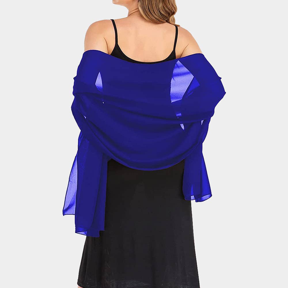 Sensibling Corp. - Lightweight Chiffon Shawl Scarf Wrap: Burgundy