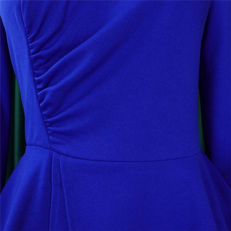 UZ Wholesale Store - Solid Color Ruffle V-Neck Two-Piece Set: PURPLE / XL