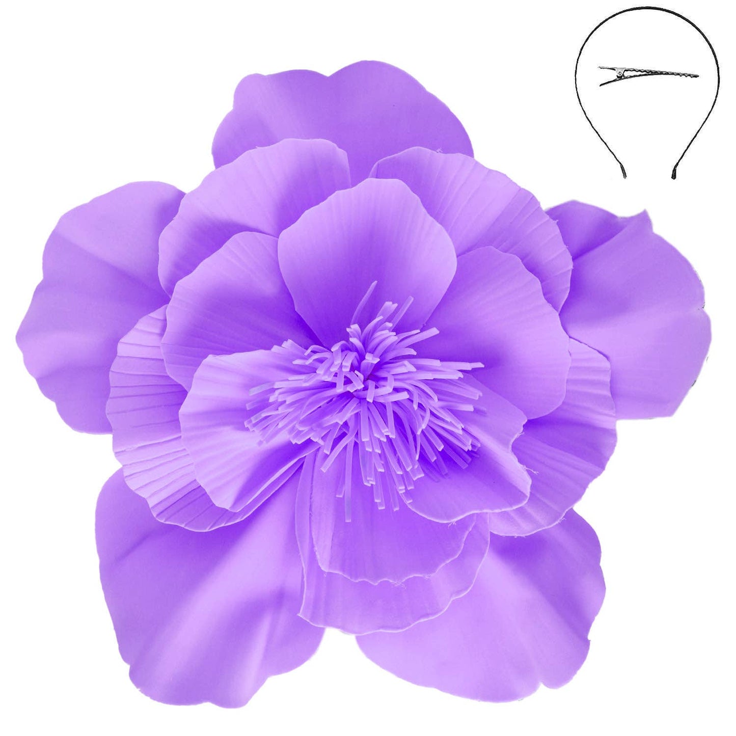 SP Sophia Collection - Lightweight Camellia Flower Fascinator : Yellow