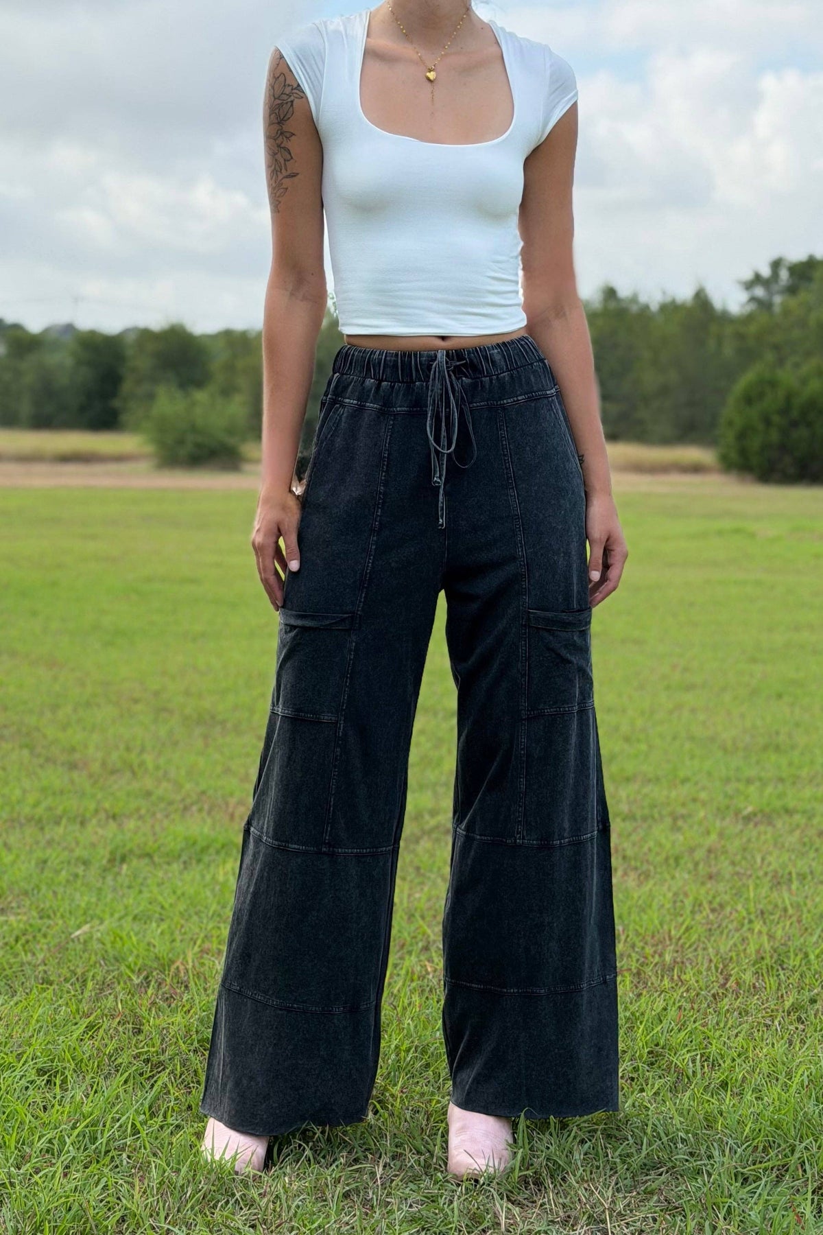 Addy & Me Apparel LLC - Mia Lounge Cargo Pants: XL