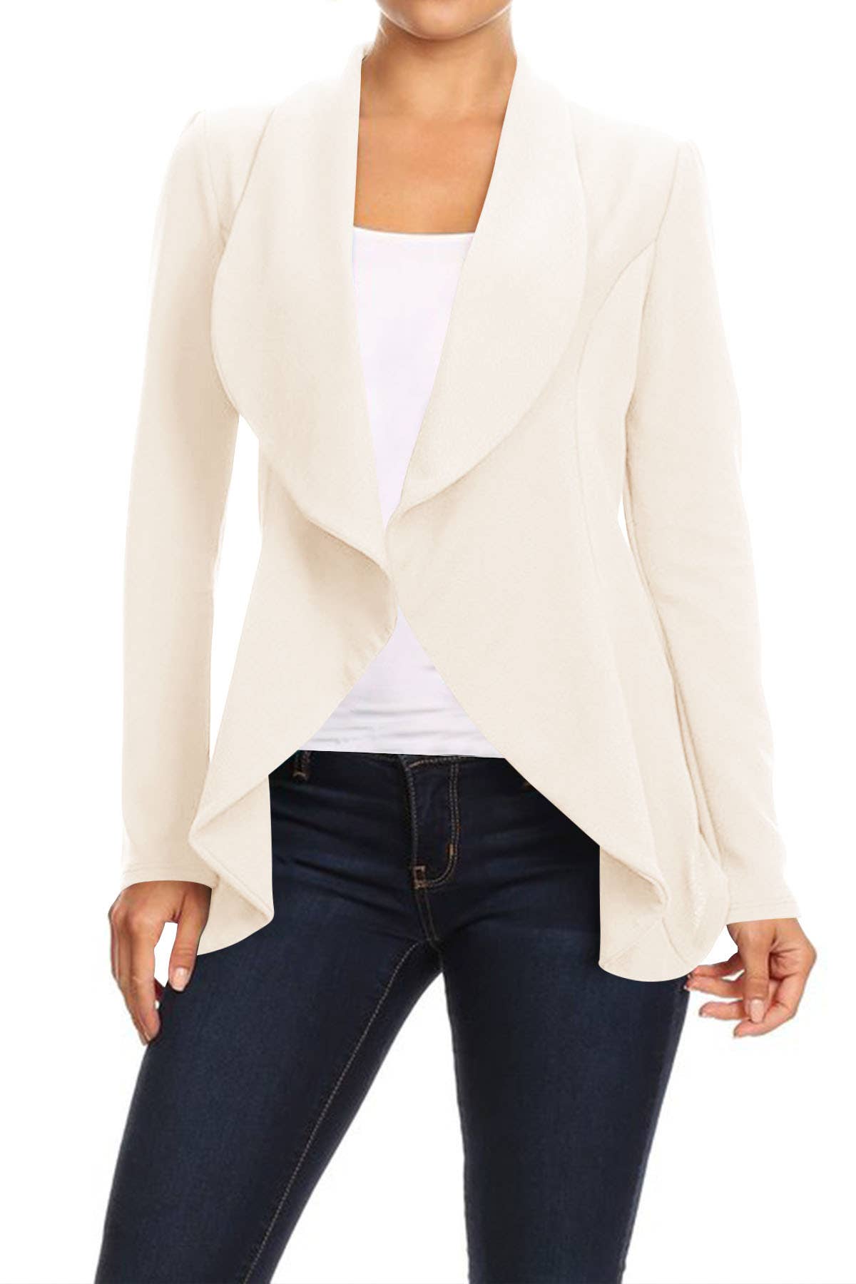 MOA COLLECTION - Women's Casual Office Work Basic Blazer Jacket S-3XL: Burgundy / Large