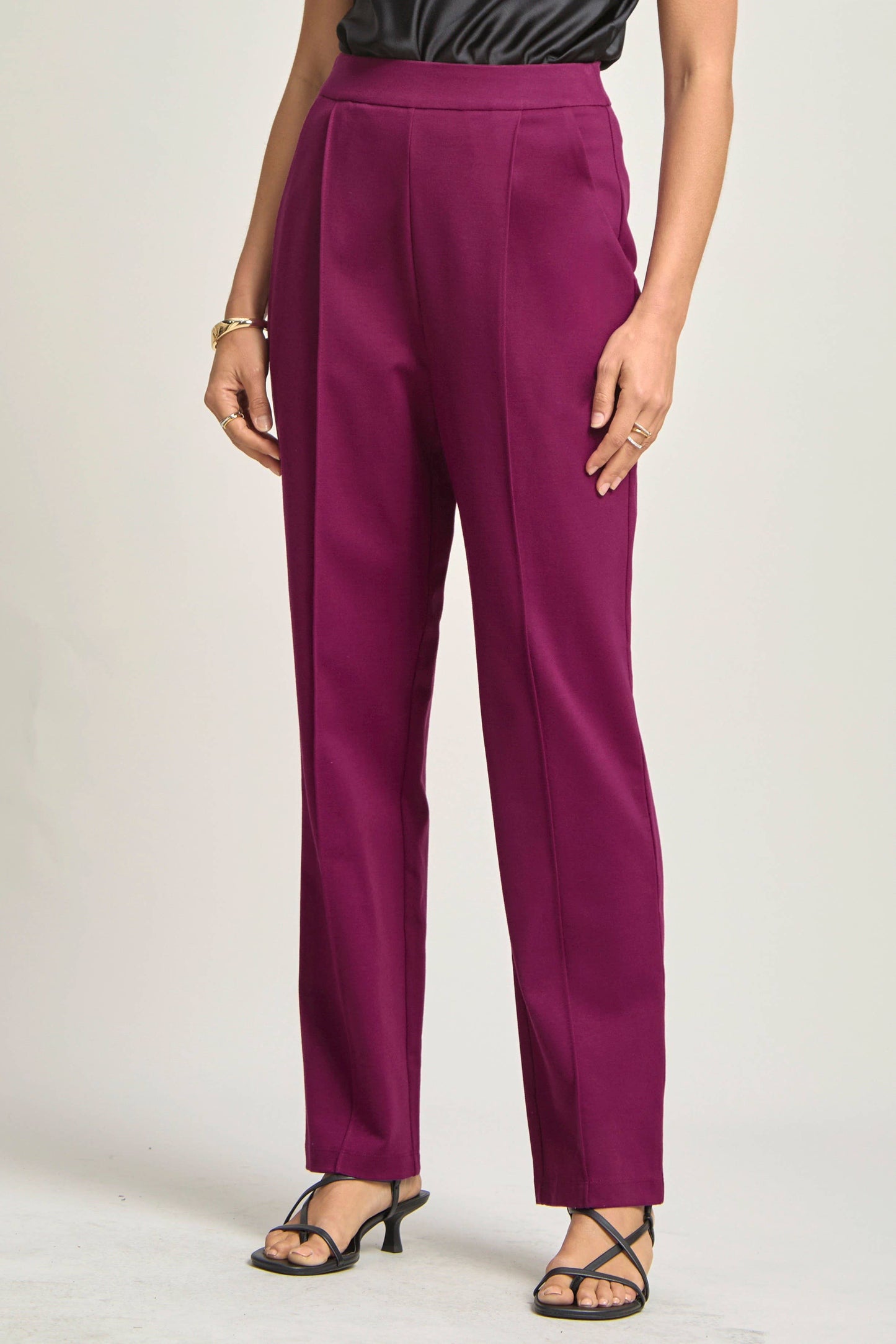 Dear Scarlett - Magic High-Rise Barrel Pants: Black / S