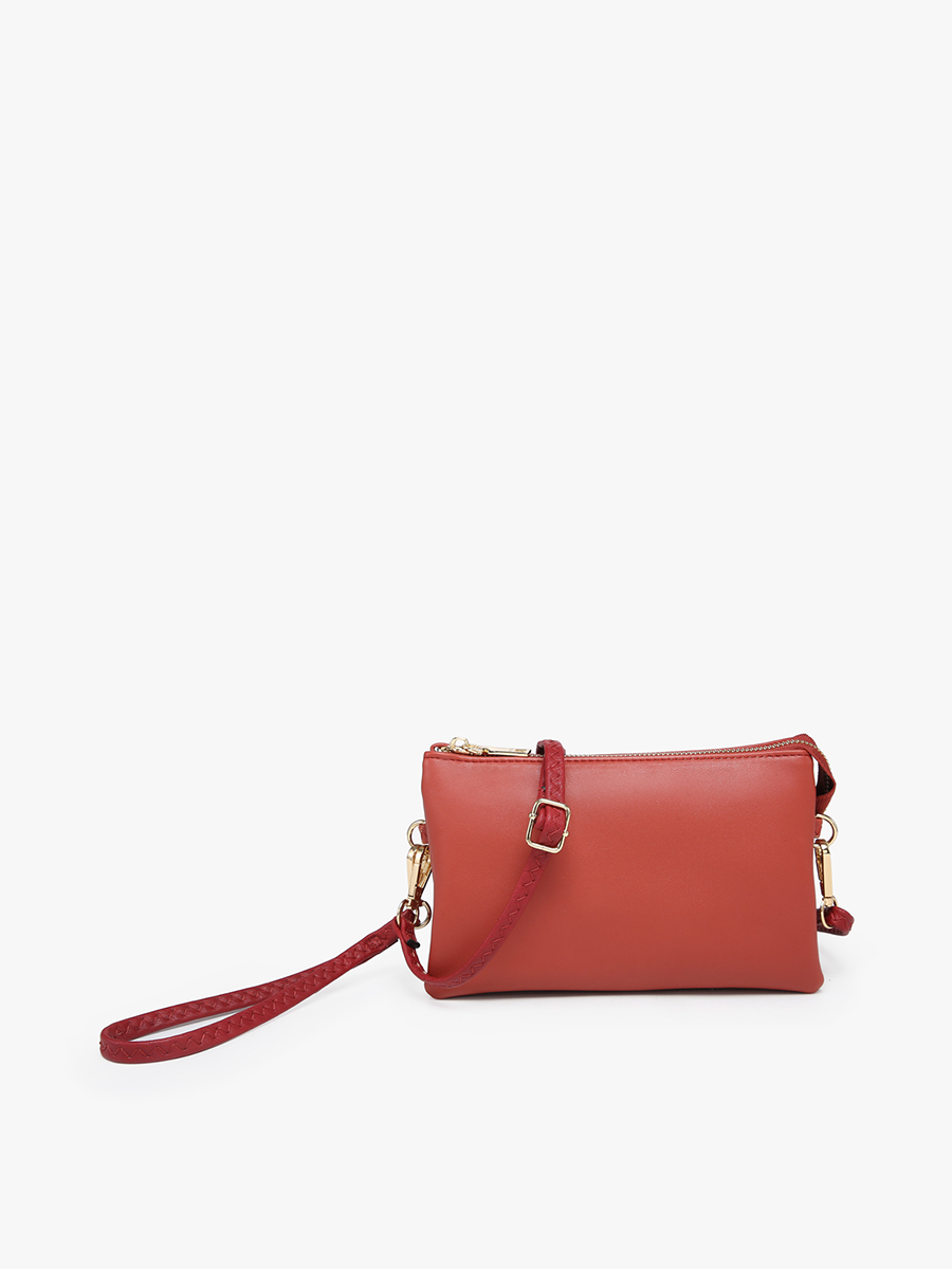 Jen & Co. - M013 Riley Monogrammable 3 Compartment Crossbody/Wristlet: Camo
