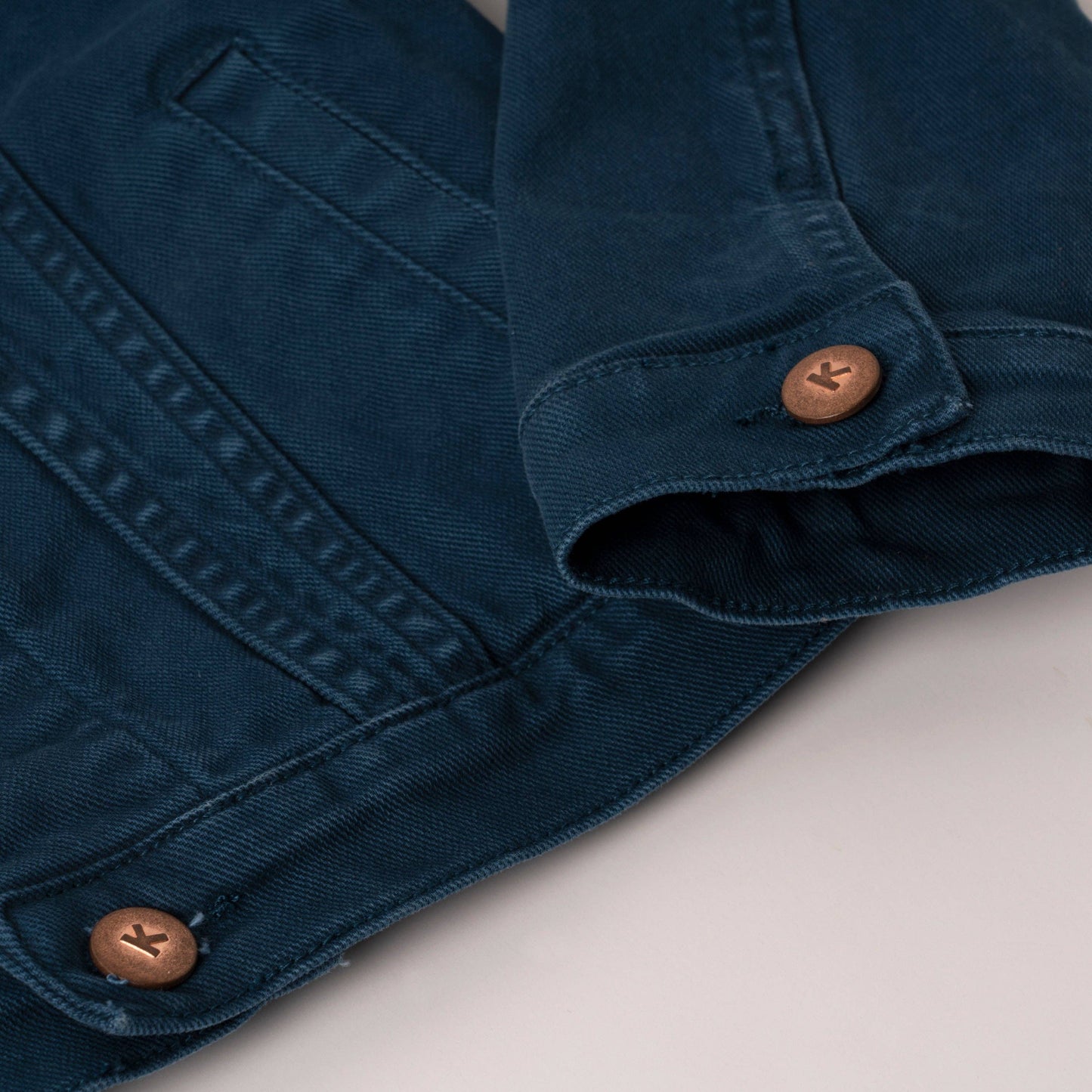 Kidpik - Colored Jean Jacket: Oyster Grey / M (10)