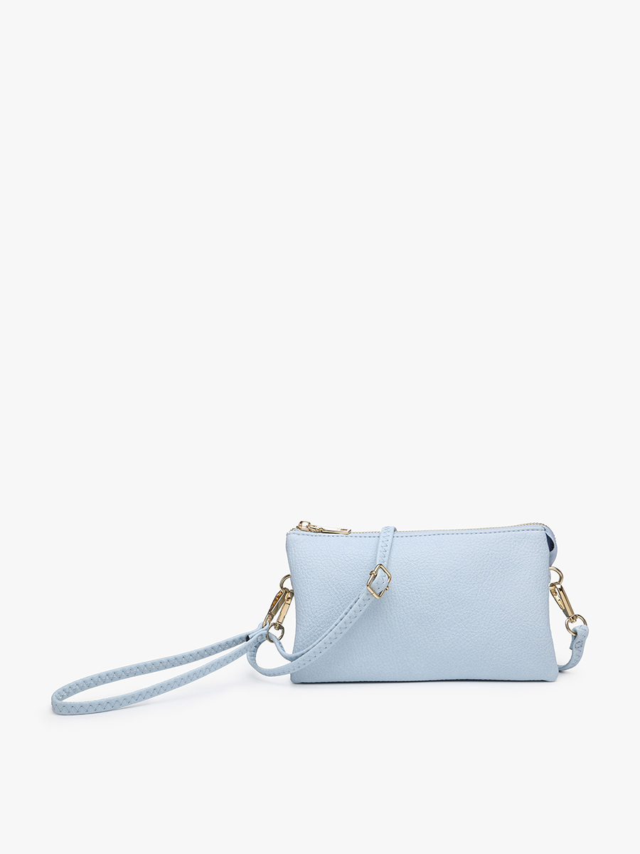 Jen & Co. - M013 Riley Monogrammable 3 Compartment Crossbody/Wristlet: Valentine