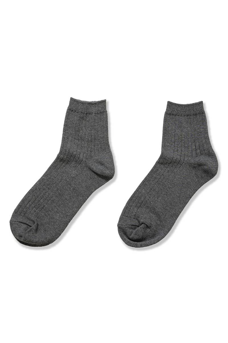 42POPS - .SI-26275 Cotton Crew Socks: BLACK-167932 / OS