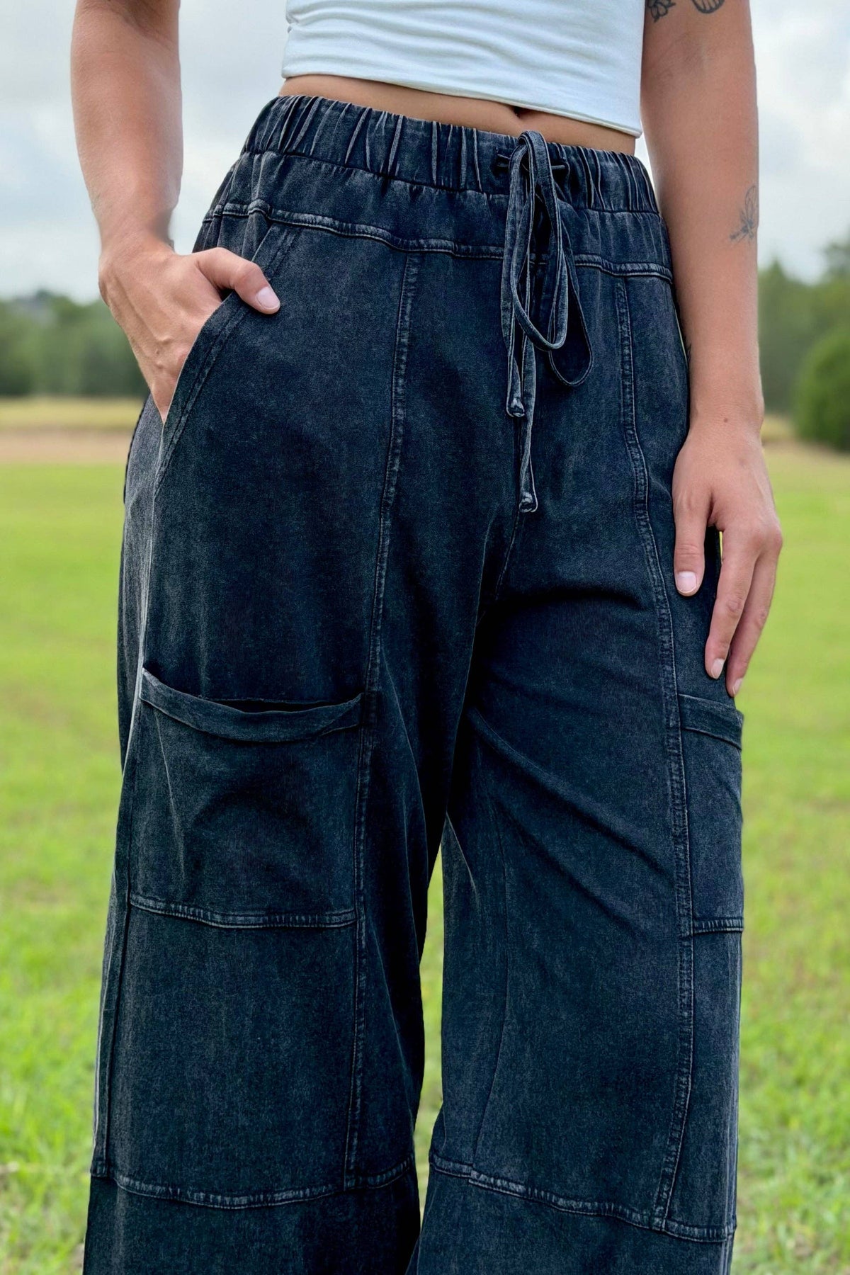 Addy & Me Apparel LLC - Mia Lounge Cargo Pants: M