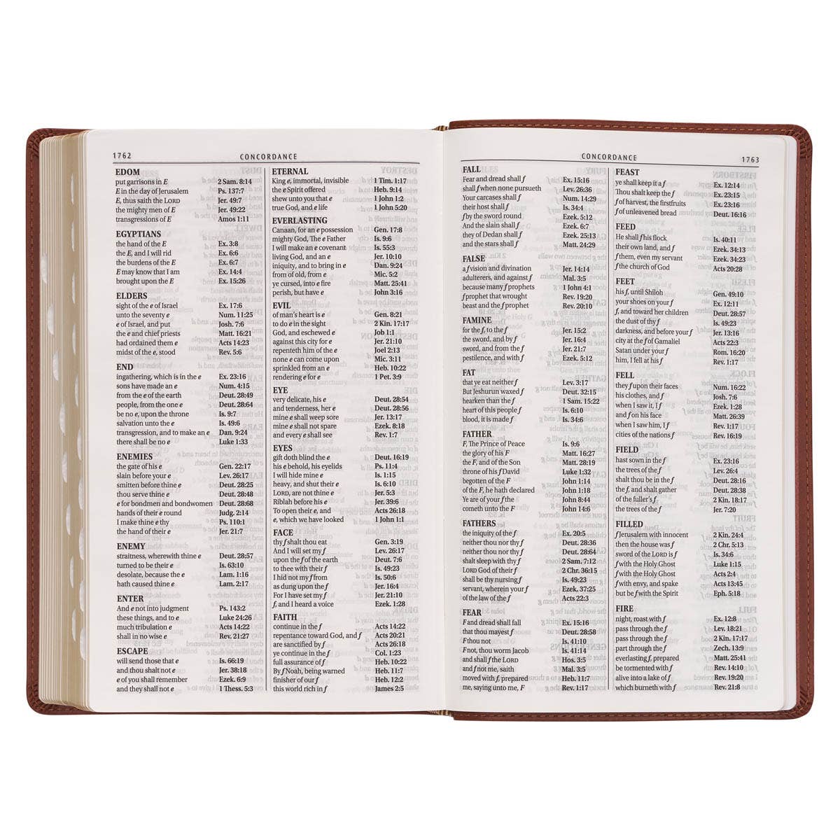 Christian Art Gifts - KJV Bible Giant Print Standard-size Faux Leather, Saddle Tan