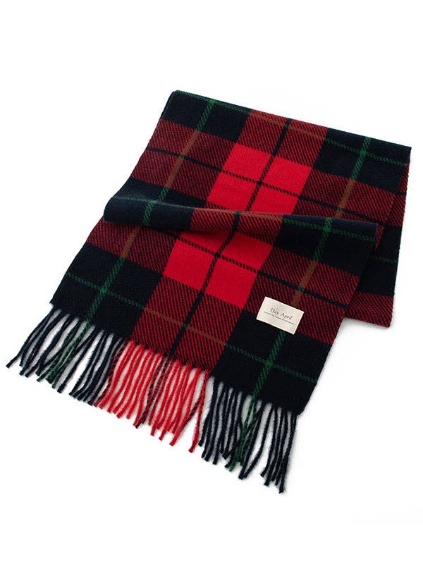 UZ Wholesale Store - Keep Warm Plaid Tasseled Shawl&Scarf: BLUE / One_size