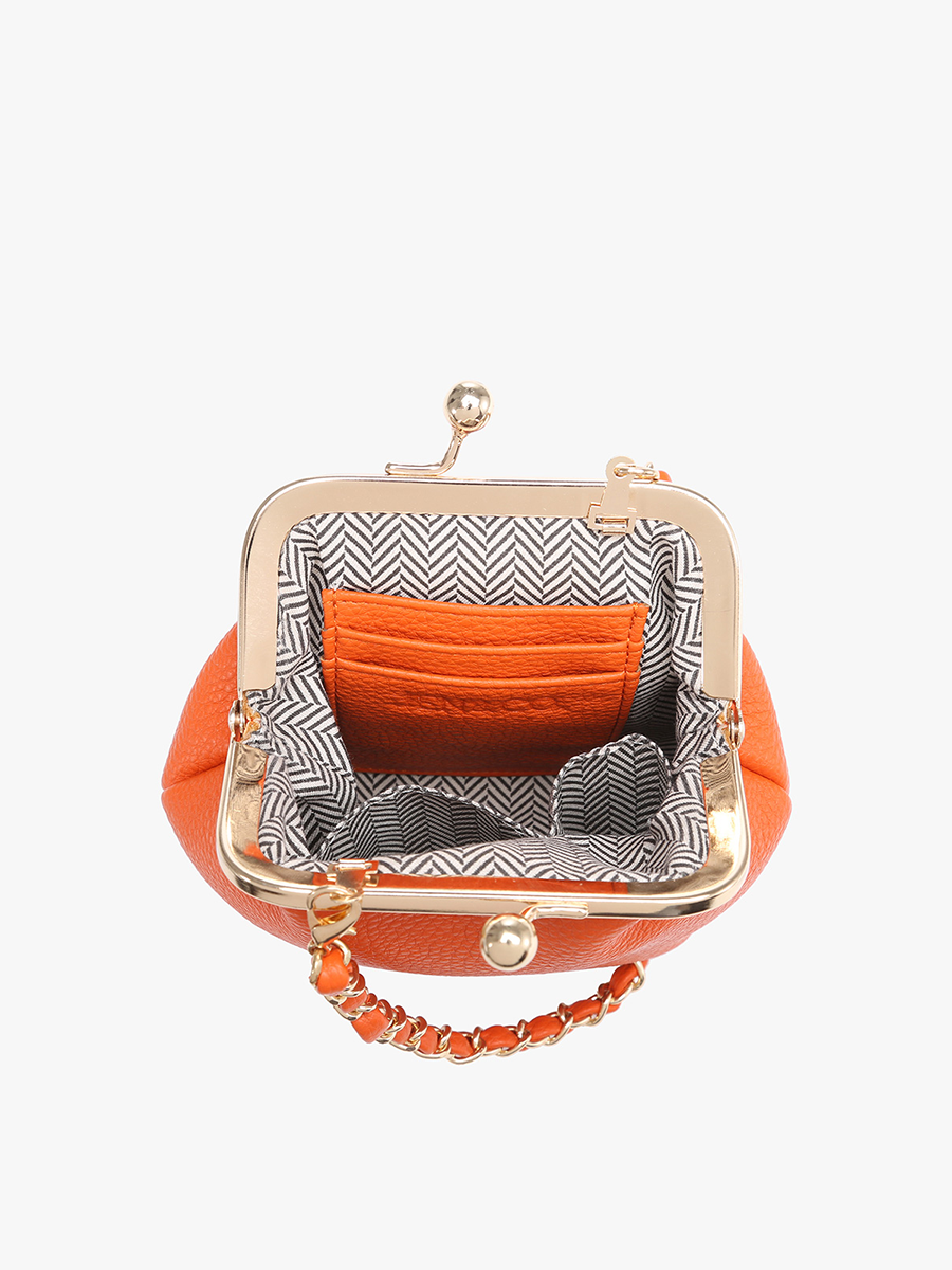 Jen & Co. - CP2338 Cleo Coin Pouch Crossbody: Orange