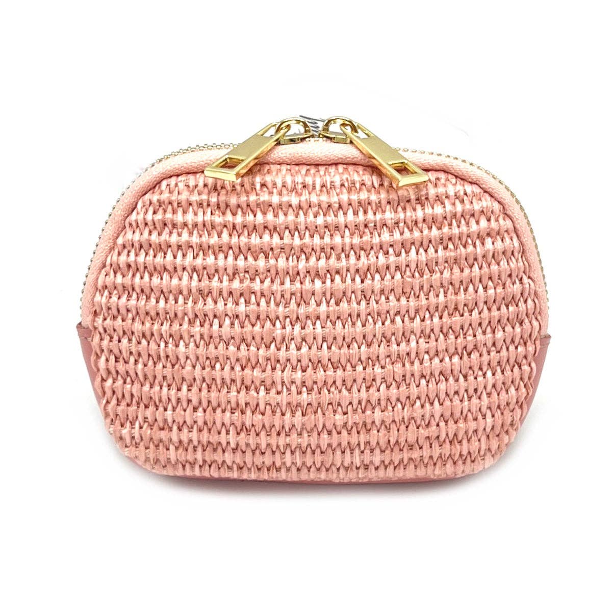 Suie Valentini srl - Summer collection, leather and raffia purse, art. PO01: Royal Blue