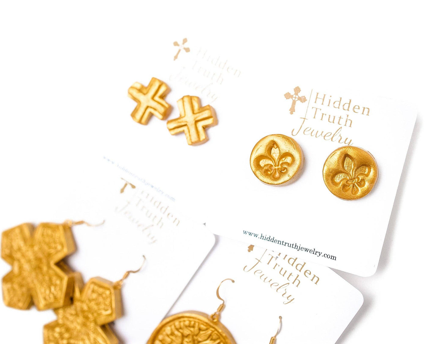 Hidden Truth Jewelry - Piper Cross Studs