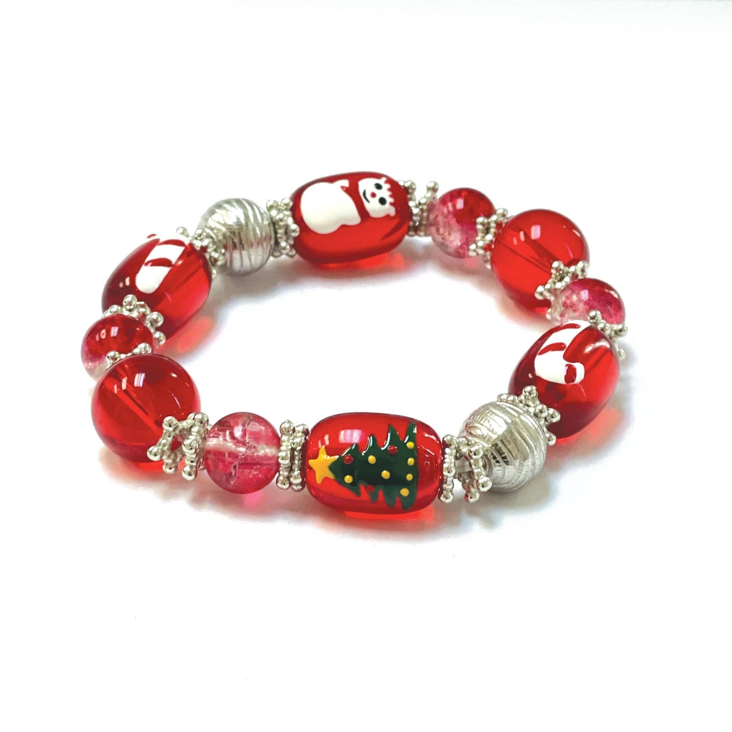 Fiona Accessories - Christmas Bracelet Painted Snowman Gift Tree Holiday Gifts: Gingerbread Man