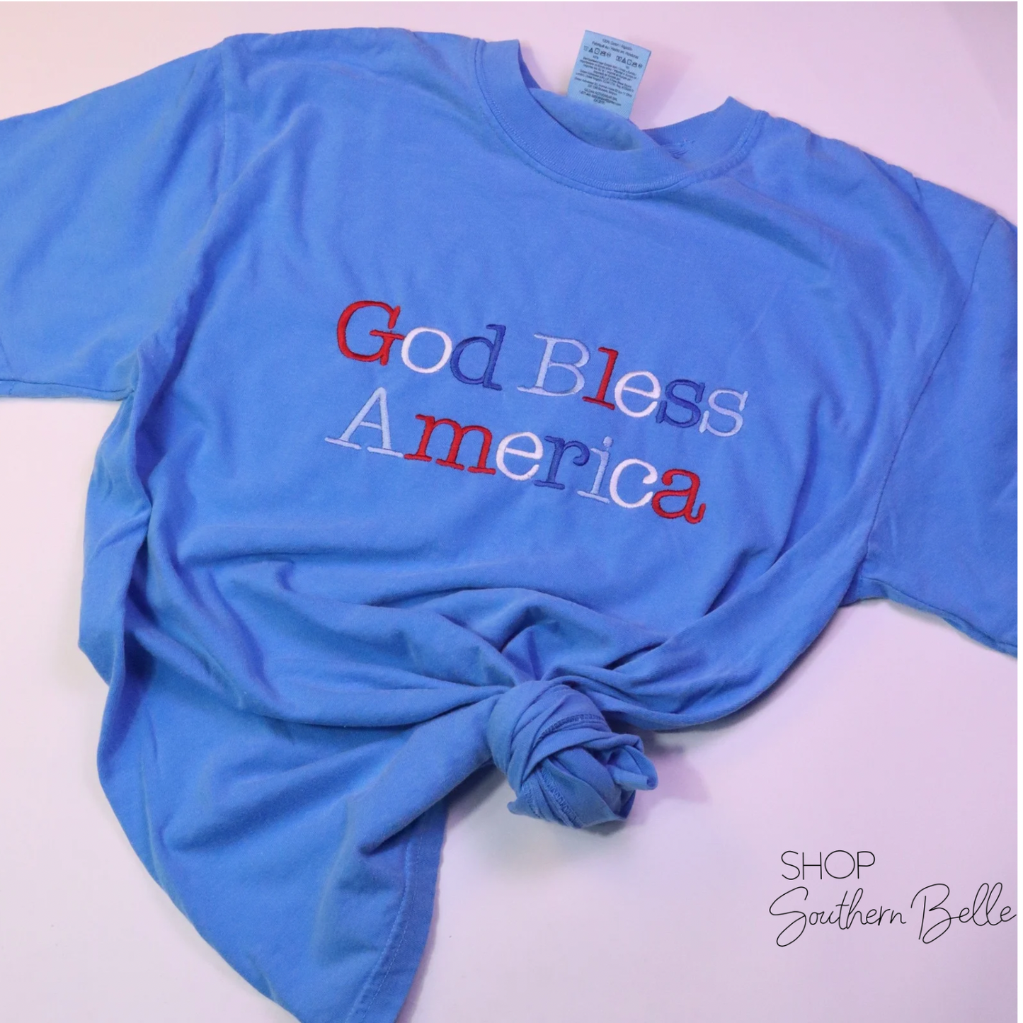 Shop Southern Belle - God Bless America USA Patriotic 4th of July Short Sleeve: Medium