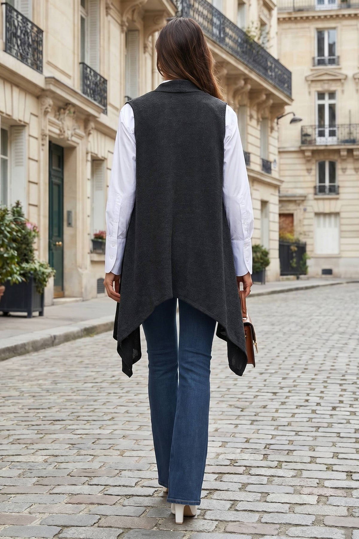 Dear Scarlett - Sleeveless Knit Vest: TOFFEE / L