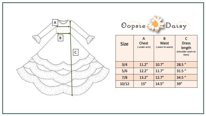 Oopsie Daisy - Girls Winter Rose Floral Long Sleeve Ruffles Dress: 3/4