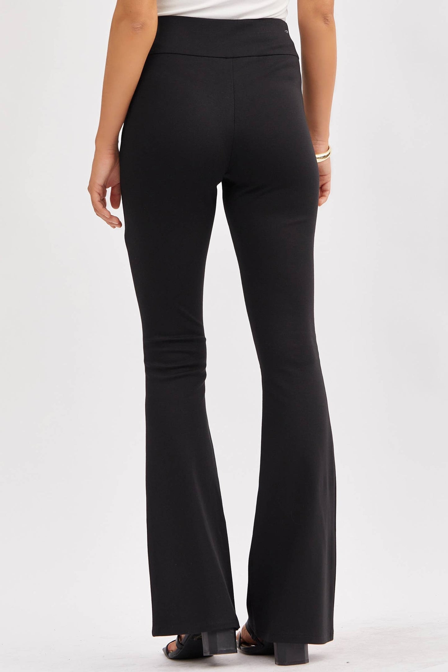 Dear Scarlett - Magic High Waisted Kick Flare Pants: VIOLET / L