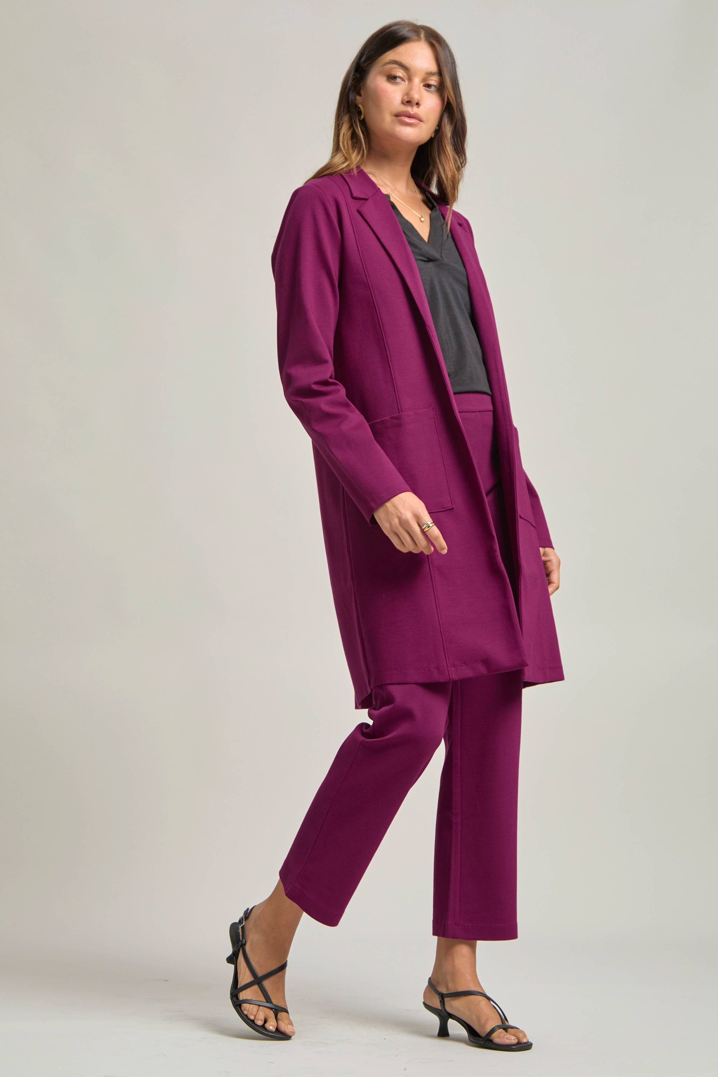 Dear Scarlett - Magic Chic Midi Jacket: Red