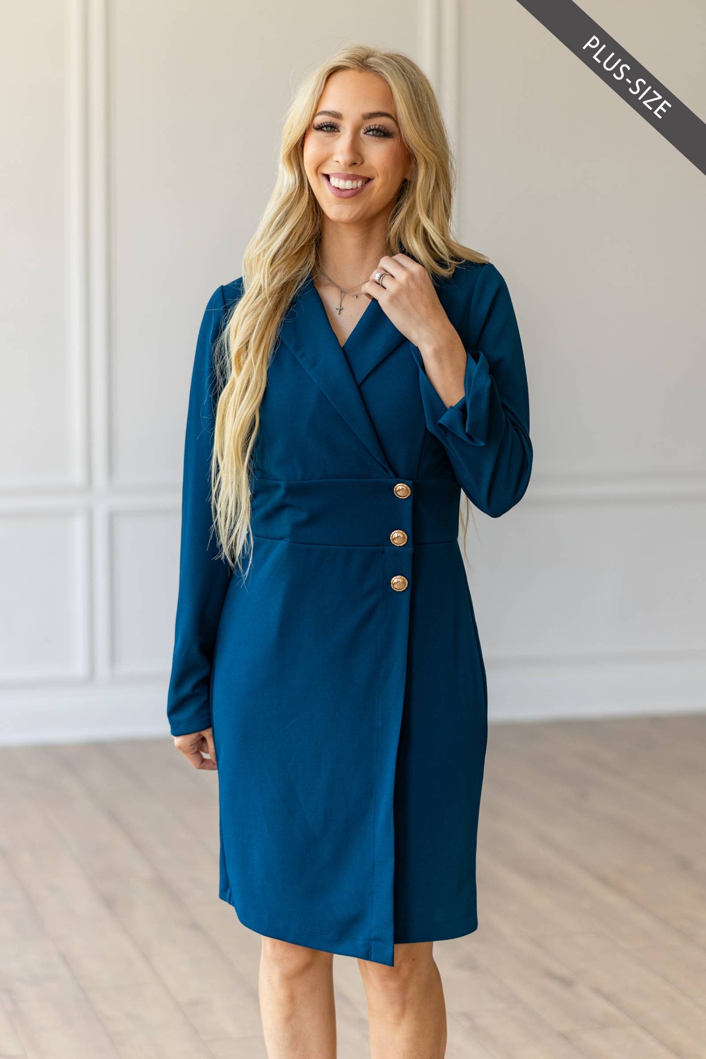 Dear Scarlett - Comfortable Ponte Dress : Olive