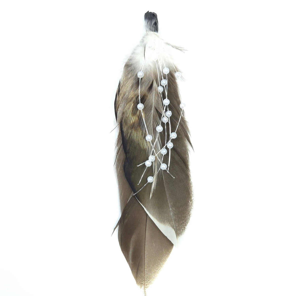 Greater Goods Imports- HT0084 GH1221 FEATHER: BK