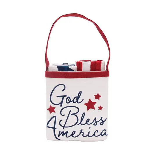 C&F Home - Patriotic God Bless America Kitchen Towel & Bag Gift Set