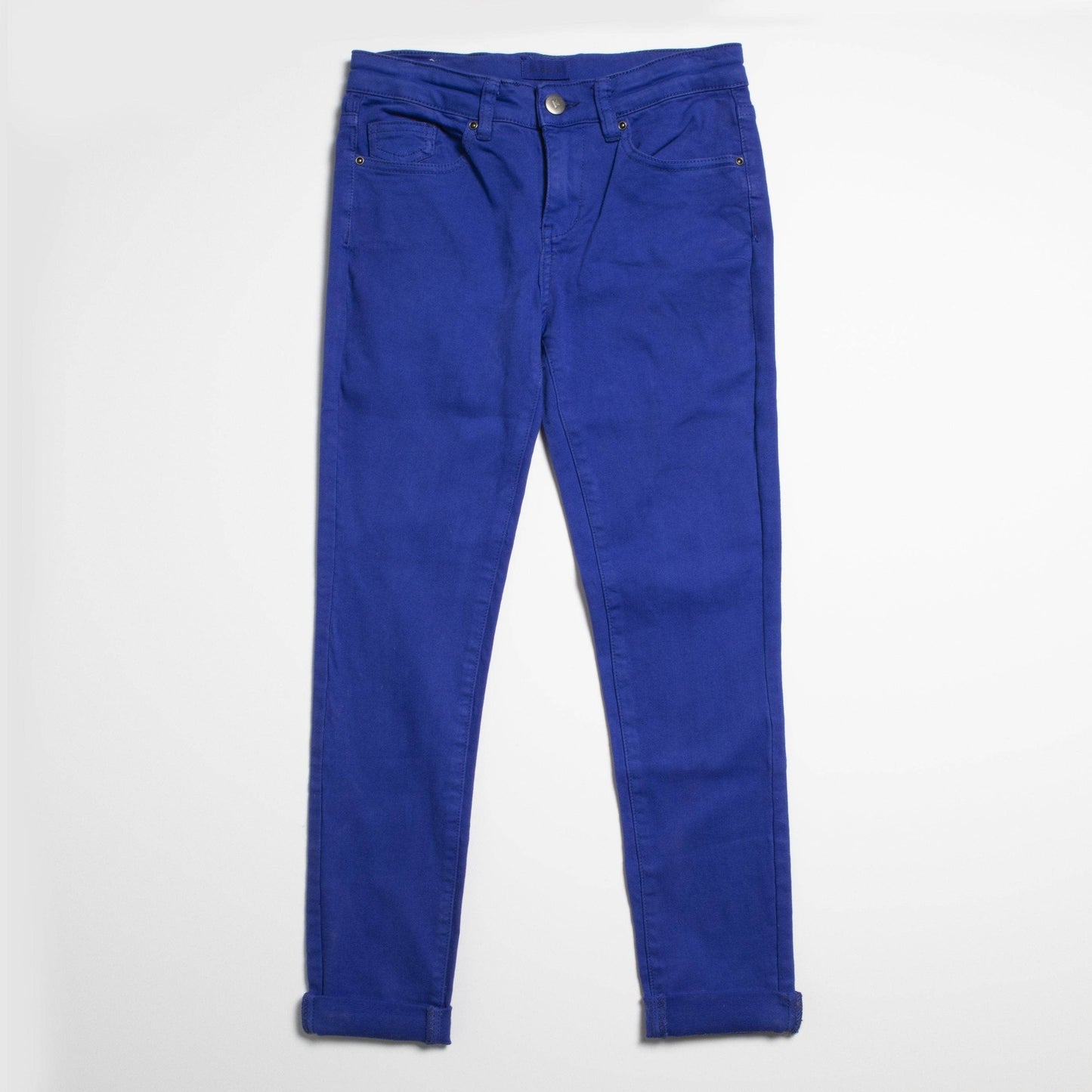 Kidpik - Cuffed Skinny Pant: Aqua Haze / 14