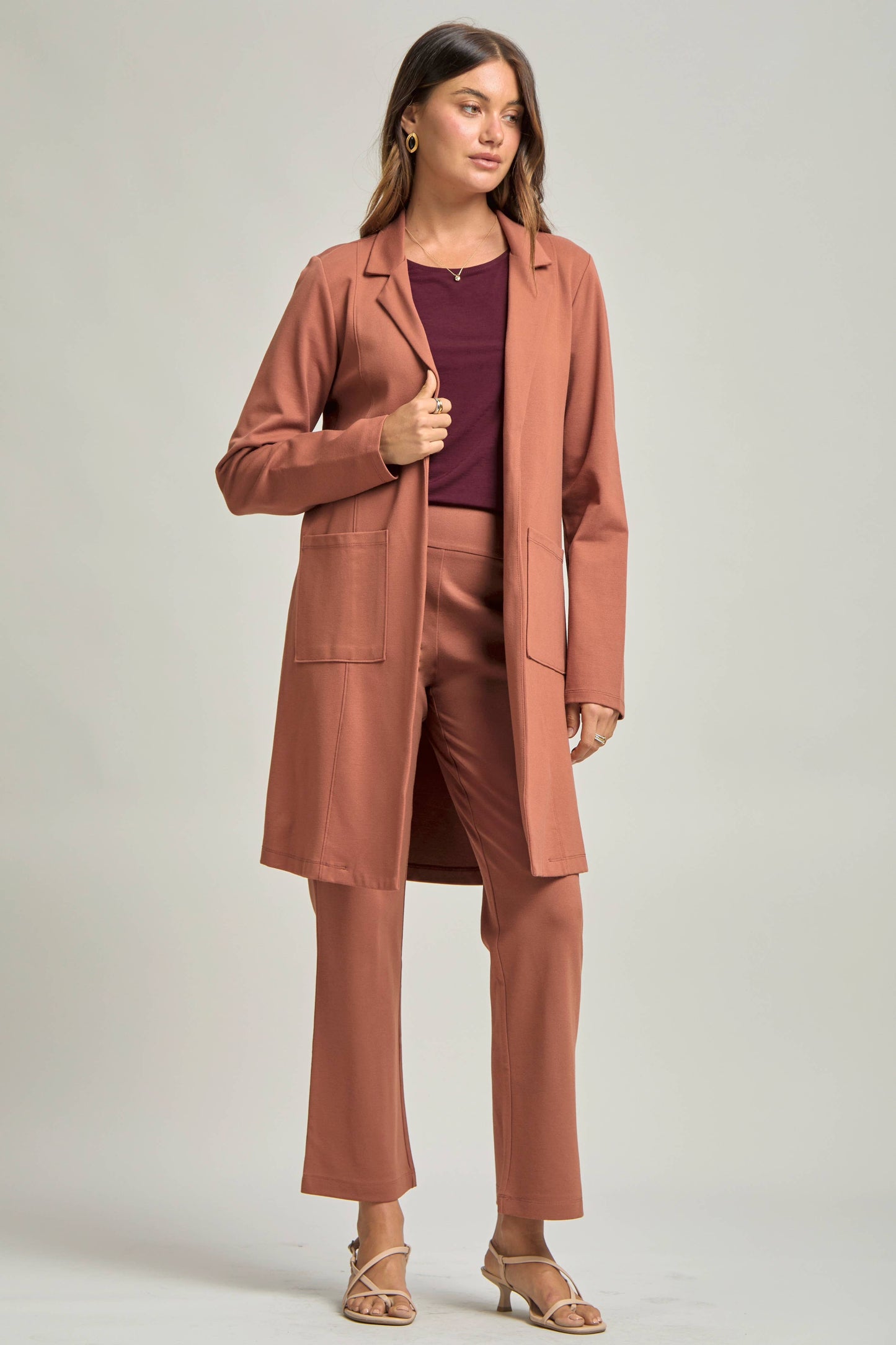 Dear Scarlett - Magic Chic Midi Jacket: Red