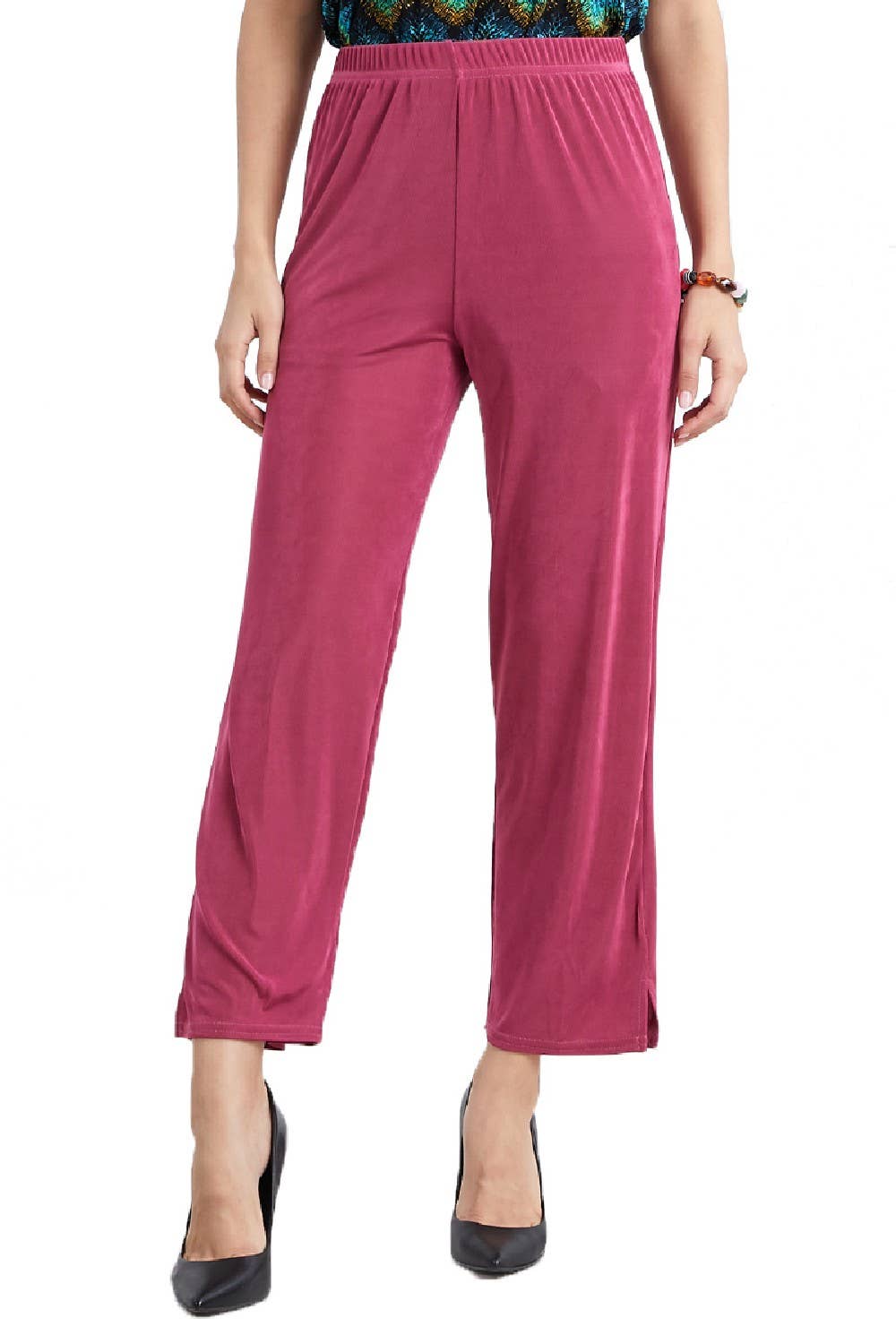 Jostar - Acetate Ankle Length Pants - 5001AY-ARS1: Ivory