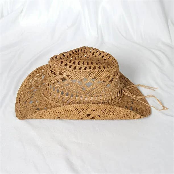 Syrrios Gifts LLC - Western Cowboy Cowgirl Straw Hat Sun Summer Beach Party: Blue