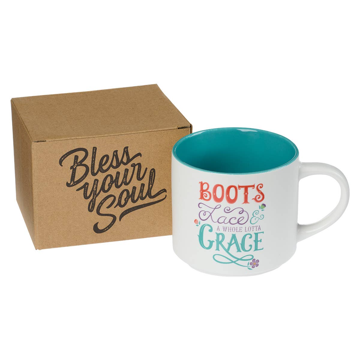 Christian Art Gifts - Mug Ceramic Boots Lace Grace