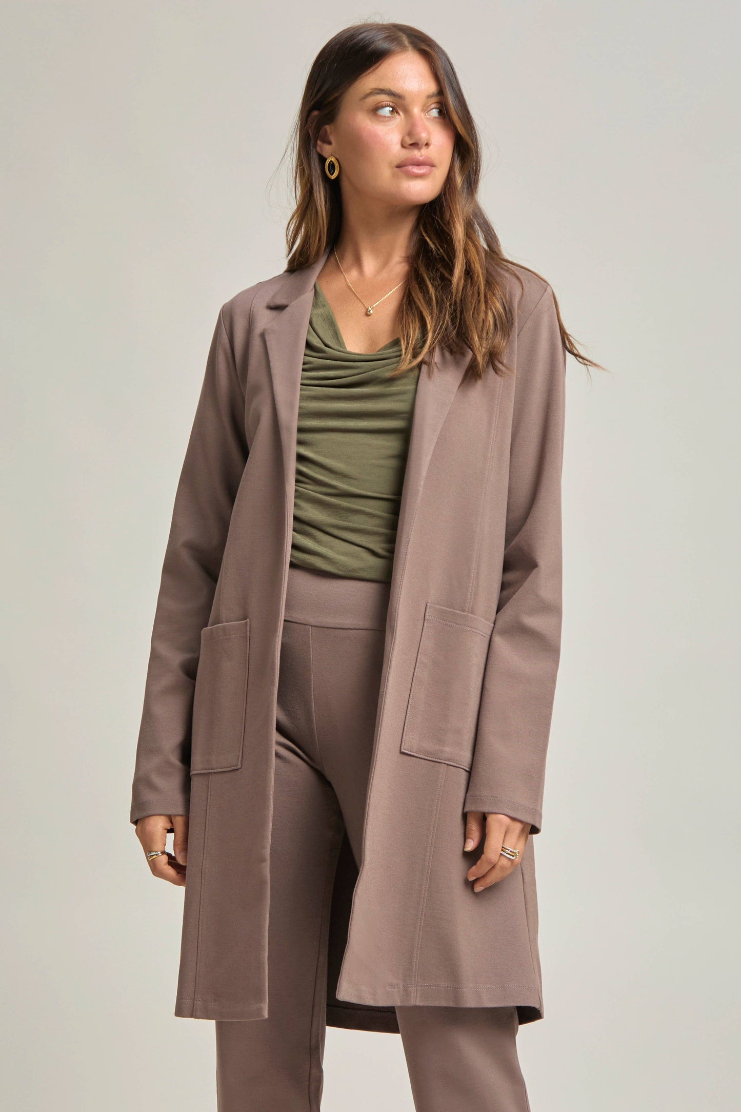 Dear Scarlett - Magic Chic Midi Jacket: Black