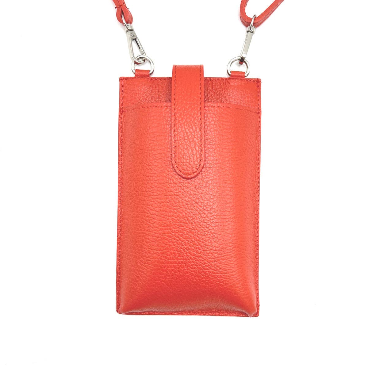 Suie Valentini srl - Summer genuine leather phone bag, Made in Italy, art. 112560: Lilac