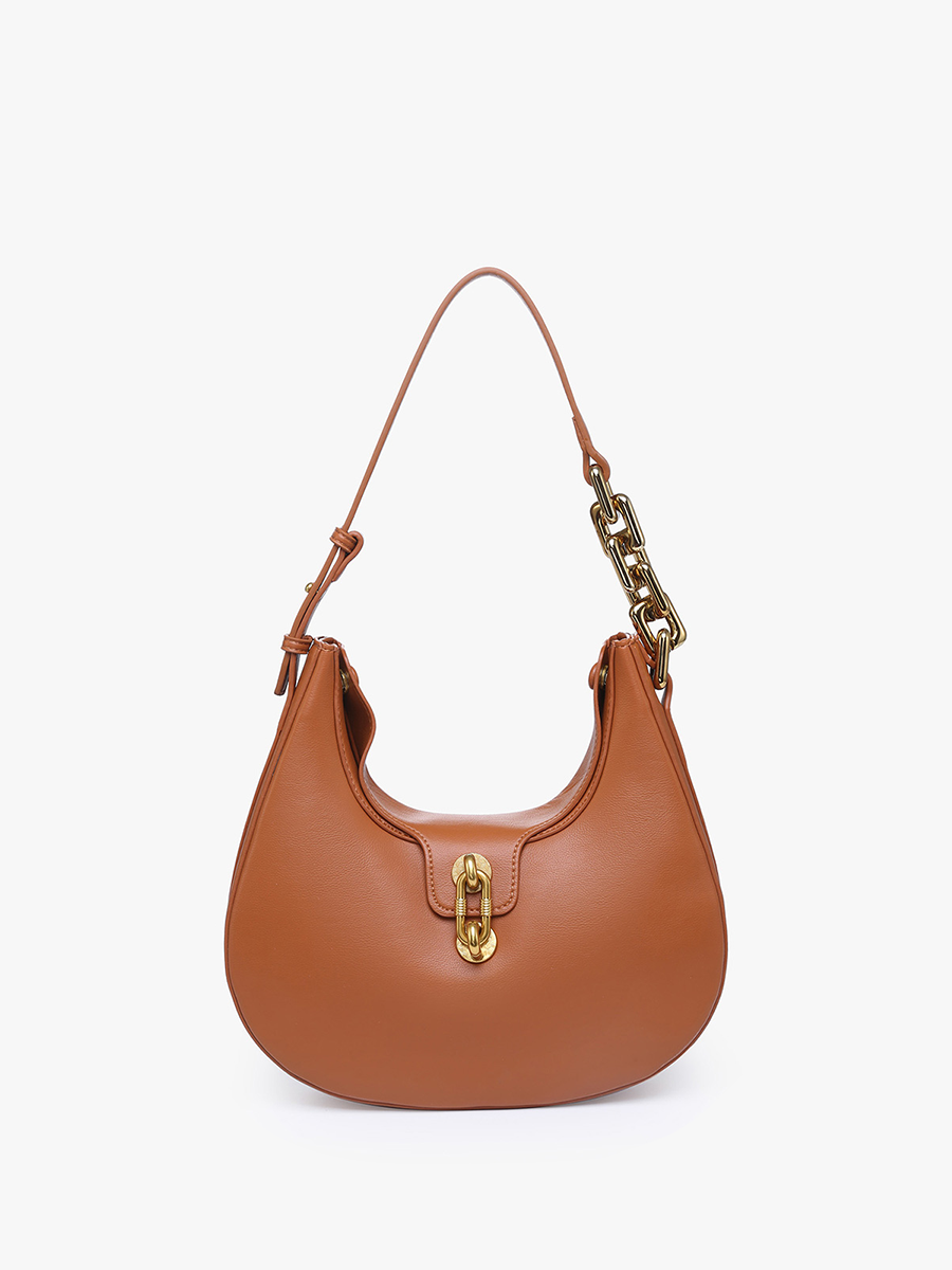 Jen & Co. - JN2240 Dallas Twist-Lock Shoulder Bag: Mocha