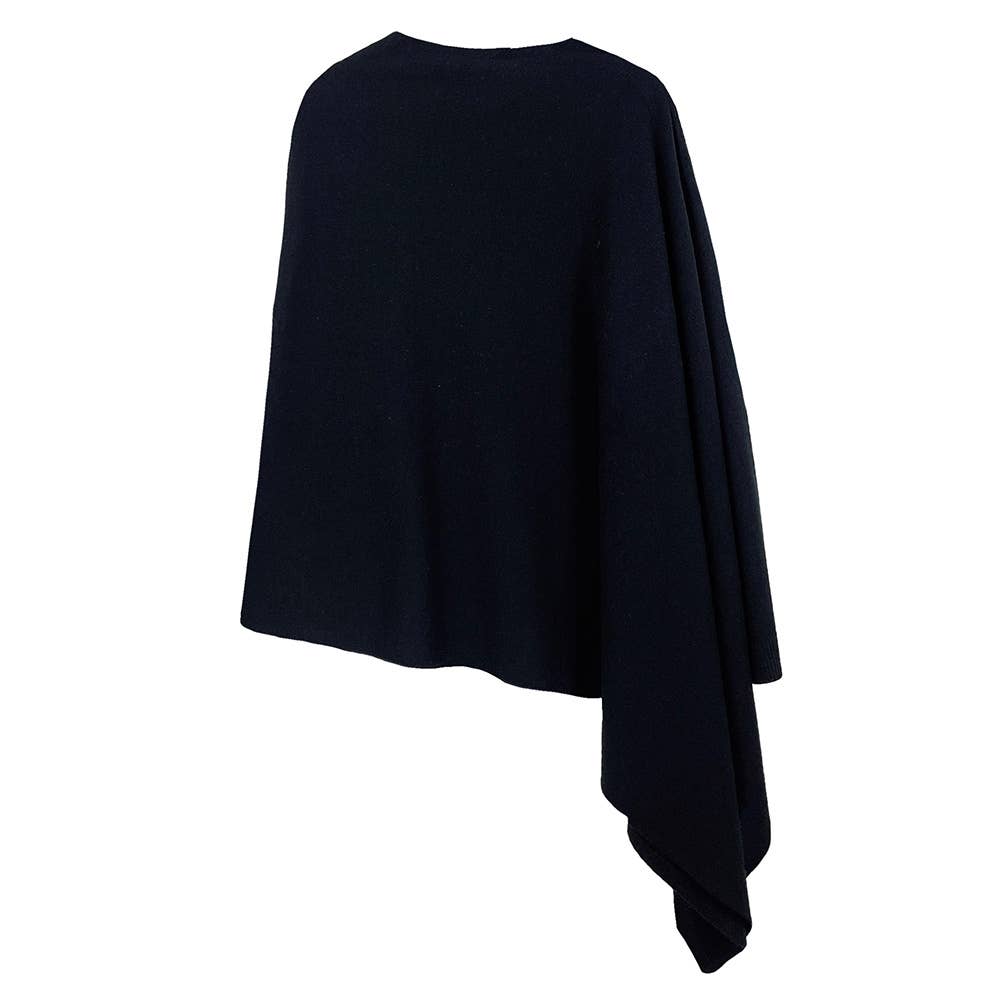 Sensibling Corp. - Solid Scarf Poncho: Red