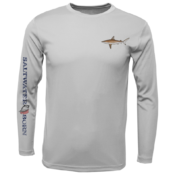 SK Blacktip on Chest Long Sleeve UPF 50+ Dry-Fit Shirt